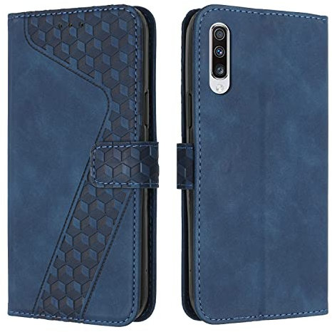 OKZone Cover per Samsung Galaxy A50/A50S/A30S, Custodia in Pelle Samsung A50/A50S/A30S, Cover a Libro Galaxy A50/A50S/A30S Magnetica Portafoglio Folio PU Pelle Flip Caso con Wallet Case Cover (Blu)