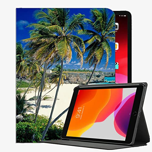 YENDOSTEEN Hülle Kompatibel iPad Air 2,Schutzhülle mit Ständer,Strand Tropen Meer Sand 133 mit Auto Schlaf-/Aufwachfunktion