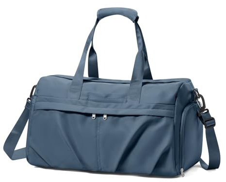 HYC00 Sport Duffel Bag Damen Sporttasche mit Schuhfach Reisetasche Damen Weekender Travel Bag Handgepäck Tasche für Flugzeug Fitnesstasche Schwimmtasche Trainingstasche Übernachtungstasche,Royal Blau