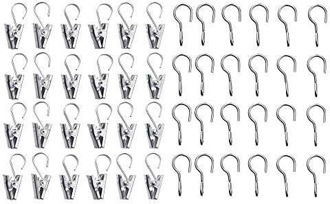 Ikea RIKTIG Gardinenhaken mit Clip, 24 Stück