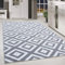 HomebyHome Teppich Wohnzimmer 280x370 cm (300x400 cm) Grau und Weiss Moderne Skandinavisch Design - Esszimmer und Schlafzimmer Teppich Kurzflor Teppiche Extra Weich Pflegeleicht - Boho Ethno