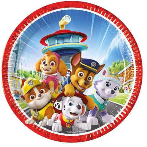 Paw Patrol 8 piatti grandi Rescue Heroes