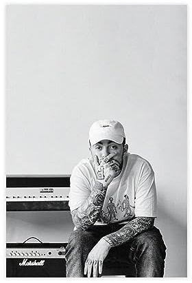 Mac Miller Poster, Malcolm James McCormick Rapper Poster2, Leinwand-Poster, Wandkunst, Dekordruck, Bild, Gemälde für Wohnzimmer, Schlafzimmer, Dekoration, ungerahmt, 20 x 30 cm