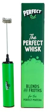 Perfect Ted Milk Frother | Electric Hand Whisk for Matcha Lattes | Durable Double Headed Handheld USB Rechargeable Electric Whisk with Cover