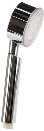 Soffione Doccia Illuminato, Doccetta 1 Getto con Luce Blu, Stile Elegante e Moderno, Finitura Cromato, Diametro 8cm