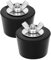 QWORK® 2er Set Pool Winterstopfen 38mm - Frostsicherer Silikonstopfen mit Edelstahl-Flügelmutter für Pool Einlaufdüsen