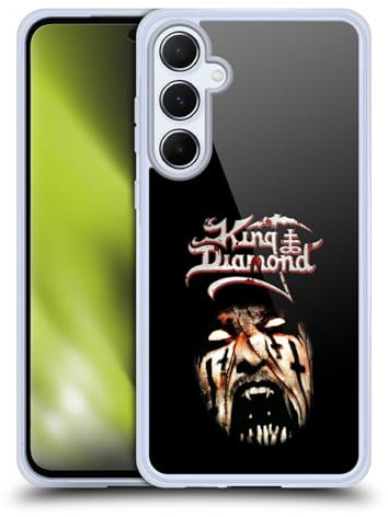 Head Case Designs Offizielle King Diamond Puppet Master Face Poster Gel Handyhülle Hülle [Militärischer Schutzgrad] Kompatibel mit Samsung Galaxy A55 5G