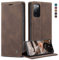 owlhold Handyhülle für Samsung Galaxy S20 FE 5G/4G Hülle, Premium Lederhülle Weiches Vintage-Nubukleder Faltbare Ständer Klapphülle Kartenfach Standfunktion Schutzhülle für Samsung S20 FE -Kaffee
