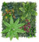 LUWENER 2 pannelli da parete con piante artificiali, felci miste, arbusti, erba, privacy, siepe, recinzione privacy, sfondo erboso per interni ed esterni, decorazione per casa, balcone, giardino