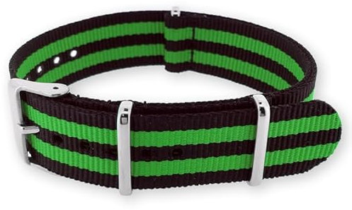 Natos.com - Bond Grün NATO Uhrenarmband G10 Military Nylon Strap - 22 mm