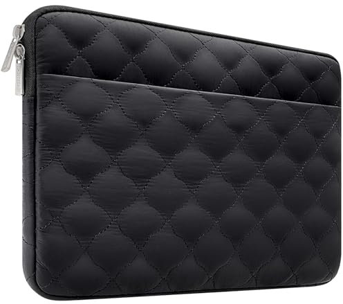 RAINYEAR 13-14 Zoll Laptop Sleeve Case Kompatibel mit 14 Zoll MacBook Pro M3 M2 M1 Chormebook Notebook Ultrabook Protective Portable Computer Cover Tasche, Schwarz