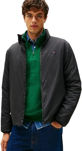 Tommy Hilfiger Veste Coupe-Vent Homme Lightweight Blouson avec Col Montant
