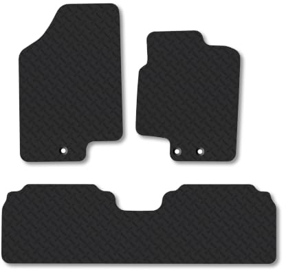 Hyundai iX20 (2010-2019) 5mm Rubber Car Mats | Heavy Duty Rubber Tailored Fit Floor Mats Full Coverage Durable Waterproof Accessories Easy Clean Anti Slip Made in the UK