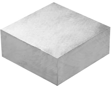 PATIKIL Steel Bench Block, 72x72x30mm, Square | Steel Block Metal Bench Block No Holes Matched Hardened Steel Flat 123 Blocks Precision Ground Milling for Jewelry Making
