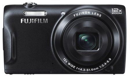 Fujifilm FinePix T500 Digital Camera 16MP 12x Optical Zoom 2.7 inch LCD Black (Renewed)