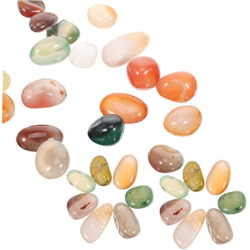 TOYANDONA Piedras Decorativas Para y Jarrones Rojas y Decoración Para Plantas De Interior y Exterior