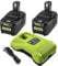 2 Pack 8000mAh Li-ion Replacement Battery for Ryobi P108 18V Battery with Ryobi P117 RB18L50 RB18L40 RB18L25 RB18L15 RB18L13