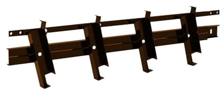 SUNDIY Kit Mécanisme pour Lames Orientables de 27 mm, Aluminium pour Pergolas, Persiennes, BSO - Installation DIY - Compatibilité lames alu et bois (MARRON CORTEN RAL8011)