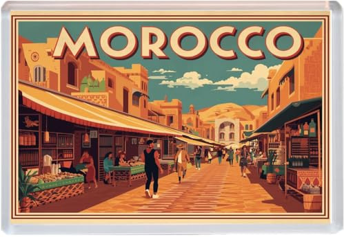 Morocco - Jumbo Artistic Fridge Magnet 96 x 67mm BBSFHM2087