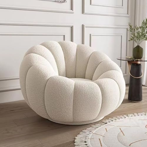 Lazy sofa chair, pumpkin-shaped bean bag chair, durable and comfortable armchair, filled with high-density rebound sponge, suitable for living rooms, bedrooms, and apartments C