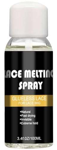 Spray de tinte de encaje – adhesivo para el cabello de secado rápido | Spray adhesivo para encaje | para peinar maquillaje belleza uso diario viajes fiesta oficina cosplay hombres mujeres y estilistas