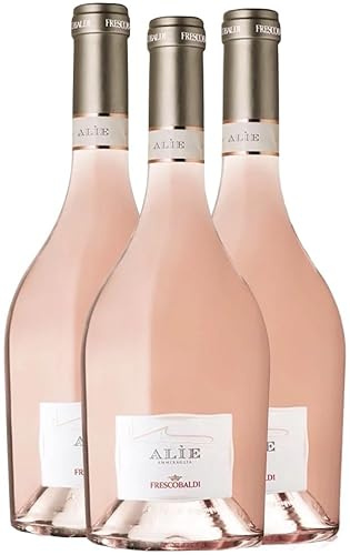 3 Bottiglie Alìe Ammiraglia Rosato Toscana IGT 2024 Frescobaldi, Syrah e Vermentino, Rosa Tenue, 12% Alcol, 750 ml, Confezione da 3 Bottiglie