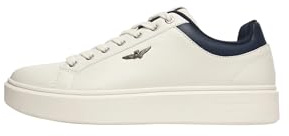 Aeronautica Militare Herren Sneakers Low Polyurethan 261SC0307UCT03591, Weiß, 45 EU