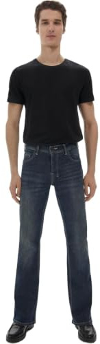 LTB JEANS Herren Jeans Bootcut TINMAN - Low Waist Herren Bootcut Jeans mit Knopfleiste und Stretch - TINMAN YEARS WASH Jeanshose Blau 31W / 30L