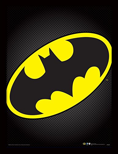 DC Comics Batman Symbol Framed Print, 30 x 40 cm