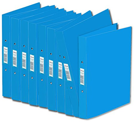 Rexel AZ13428BU Ringbuch (A4, 2 Ringe, 10er-Pack) schwarz/blau