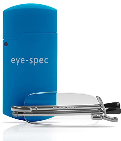eye-spec Faltbare Lesebrille mit Mini-Etui für Herren und Damen | Klappbares Taschenformat Design in 7 Farben und verfügbar in 9 Sehstärken
