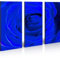 islandburner Quadro moderno Rose Pop Art Blue Flowers Stampa su tela - Quadro x poltrone salotto cucina mobili ufficio casa - fotografica formato XXL