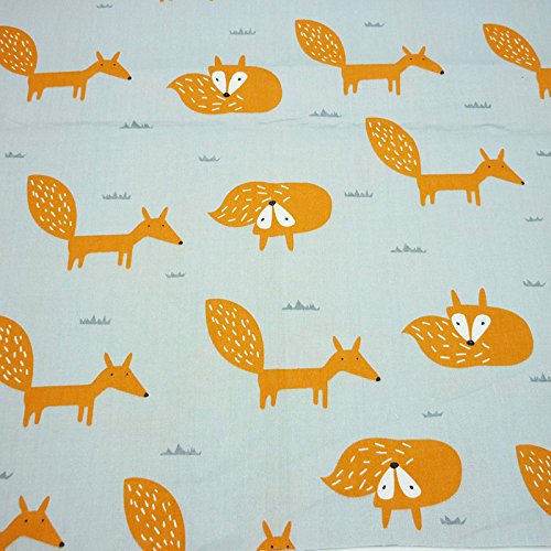 Ein Stück 50 cm * 160 cm Cartoon Fox Baumwollgewebe,patchwork stoffe,baumwollstoff meterware,stoffe patchwork stoffpaket