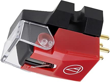 Audio-Technica VM540ML Cápsula estéreo de doble imán móvil con aguja Microlinear Rojo