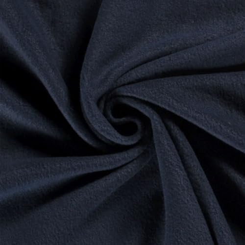 Craftine Tissu Polaire uni Bleu Marine - par 50 cm