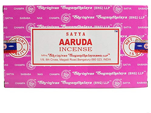 Satya AARUDA 12uds X 15GR 180gr Incense Stick SHRINIVAS SUGANDHALAYA