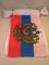 AZ FLAG Ghirlanda 12 Metri 20 Bandiere Russia con Aquila 45x30cm - Bandiera Russa con Stemma 30 x 45 cm - Festone BANDIERINE