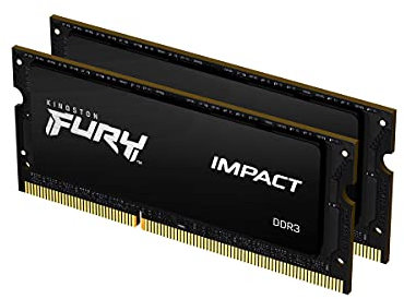 Kingston FURY Impact 16GB (2x8GB) 1866MHz DDR3 CL11 Memoria Portátil Kit de 2 KF318LS11IBK2/16