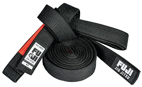 Fujifilm Unisex Fuji Premium pärlvävt bälte, svart BJJ GI bälte