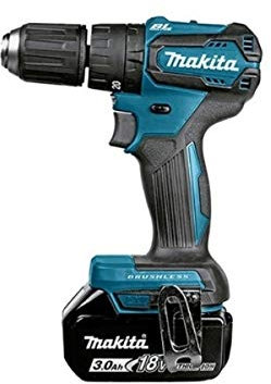 Makita DHP483RFE Taladro Combinado Bl 18V 3.0AH, 18 V, Multicolor