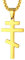 FaithHeart vergoldete Kreuzkette Herren Damen Orthodoxe Kreuzkette Religiöser Orthodoxe Kreuz Anhänger für die orthodoxen Gläubigen…