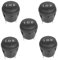 5Pcs Interruptor de Tipo Redondo Interruptor Basculante Negro 10A/125V 6A/250V SPST 3 pines 3 Posiciones ON/OFF/ON Snap en Mini Interruptor Basculante Impermeable Para Barco/Automóvil