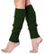 Taigood Damen Beinwärmer Stulpen Legwarmers gestrickte Strümpfe 80er Jahre 1980er Jahre dunkelgrün One size
