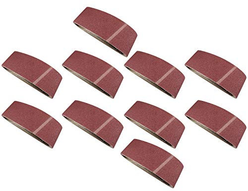 Lot de 50 bandes abrasives pour ponceuses à grain 60 610 mm x 100 mm