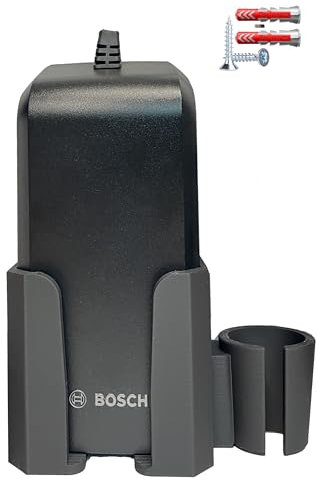 3D-TDürbeck Premium Wandhalterung für das Bosch Ladegerät eBike - Stabile und sichere Aufbewahrung für Ihr eBike Ladegerät von Bosch (4A, Standard)