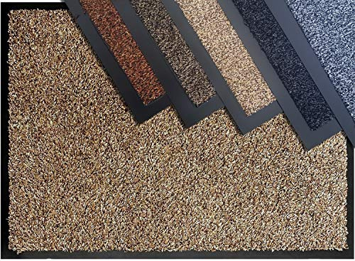 TrendMakers Dirt Trapper Door Mat - Barrier Mat | Indoor Outdoor Mats for Front Door | Super Absorbent Non-Slip Doormats | Soft COTTON PILE Washable Floor Mats | - Beige - 60 x 180cm