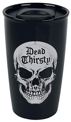 Alchemy England 1977 Dead Thirsty Unisex Mug Black-White, Ceramics,