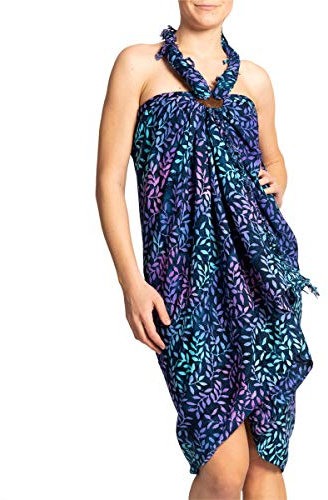 PANASIAM Sarong B806 dropping blue, L