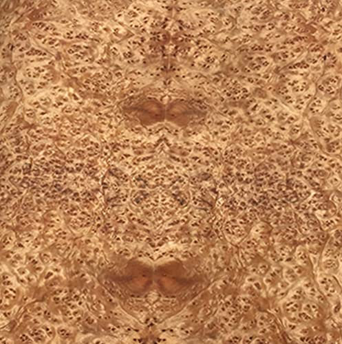 Aibote Placage de Bois de Loupe de Camphrier Naturel de Birmanie(60x250CM) Feuille de Restauration de Meubles pour Vitrine Armoires Tablettes Meubles de Cuisine Table d'hôtel Cuisine