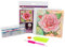 Ideen mit Herz Diamond-Painting-Grußkarte | 16 cm x 16 cm | 370 g/m² | Inkl. Umschlag & Werkzeug (Rose 4)